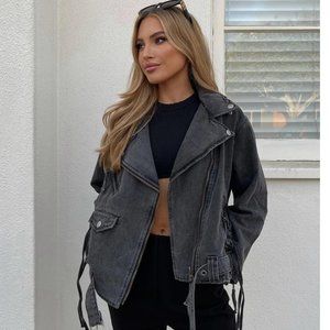 12th tribe Moto Jean jacket